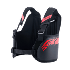 Alpinestars Youth Bionic Rib Support, Schwarz und Rot, Kart-Rippenprotektor, verstellbare 3D-Mesh-Schultergurte, Hardshell-Seitenpaneele mit rotem Stern-Logo, verstellbarer Taillengurt für eine sichere Passform