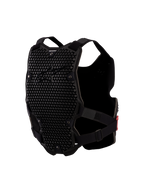 Alpinestars Bionic Action V2 Brustschutz, schwarzer Motocross-Körperschutz mit belüfteten A-Morph Wabenpaneelen.