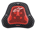 Alpinestars Nucleon KR Cell Cir Protektor, Motorrad-Brustprotektor, Transparentes Rauchrot und Schwarz, wabenförmige CELL-Struktur, weißes Alpinestars-Logo, leichte belüftete Schutzausrüstung