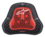 Alpinestars Nucleon KR Cell Cir Protektor, Motorrad-Brustprotektor, Transparentes Rauchrot und Schwarz, wabenförmige CELL-Struktur, weißes Alpinestars-Logo, leichte belüftete Schutzausrüstung