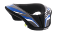Alpinestars Youth Sequence Neck Roll, Jugend-Motocross-Nackenschutz, Schwarz, Anthrazit und Blau, gepolstertes ergonomisches Design mit blau und grau gemusterten Paneelen, weißen Akzenten und Alpinestars-Branding, weiches Innenfutter für Komfort