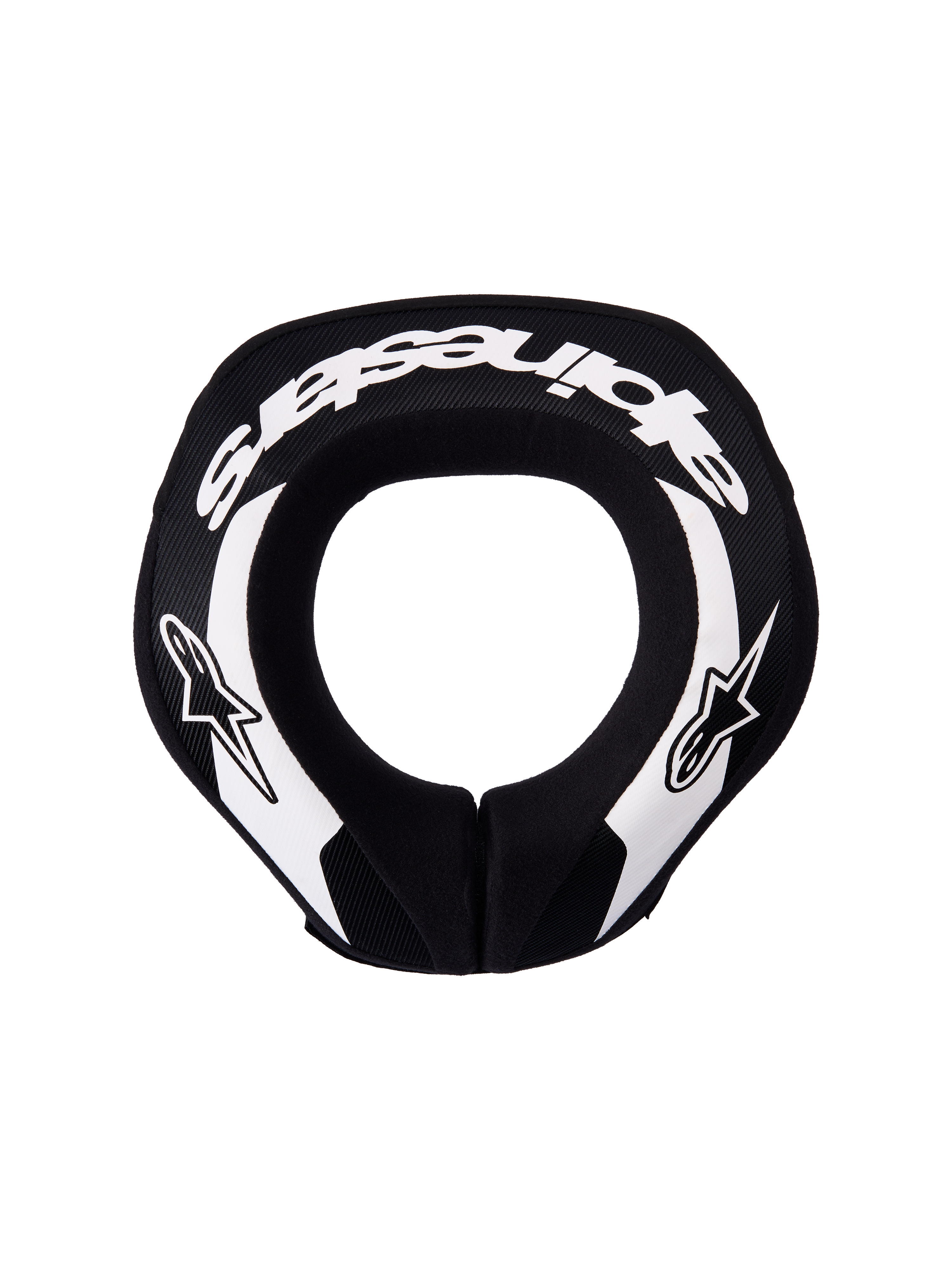 Alpinestars Youth Sequence Neck Roll, Motocross and MTB neck protector, Black and White, ergonomic dual-density foam.