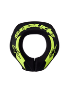 Alpinestars Sequence Jugend-Nackenprotektor, ergonomischer Motocross-Nackenschutz für Kinder, Schwarz und Fluorgelb, CE-zertifizierte Schutzausrüstung für Karting und MTB