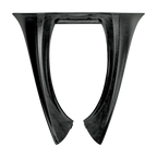 Alpinestars BNS Tech Carbon Nackenprotektor, Motocross- und Offroad-Nackenstütze, Unisex, Schwarz, aus Hochleistungs-Carbon-Polymer-Verbundstoff, Draufsicht zeigt das ergonomische Rahmendesign für ultraleichten Aufprallschutz.