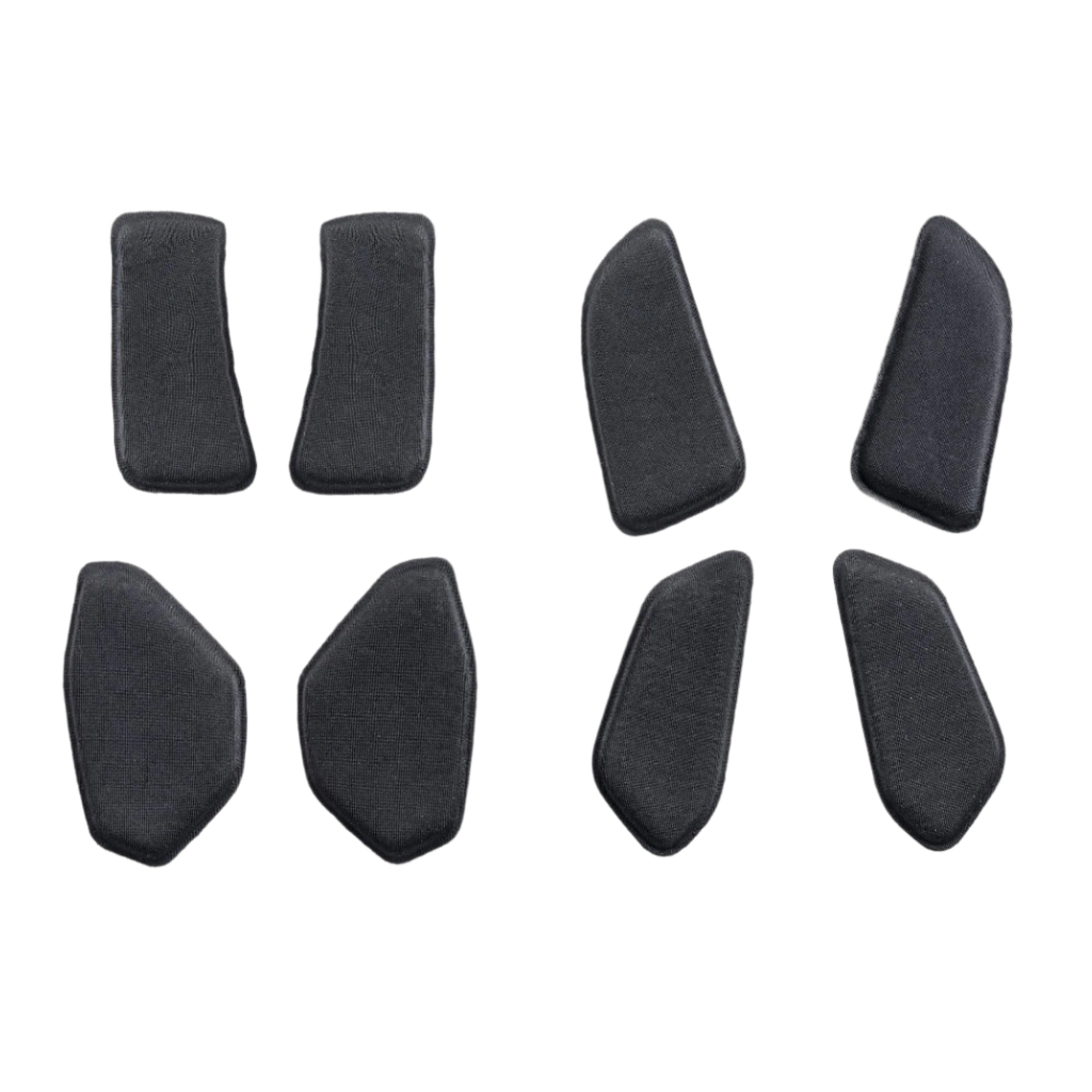 Alpinestars BNS Soft Pad Set, Ersatz-Komfortpolsterung für Nackenstützen, Schwarz, Set aus geformten Polstern mit strukturiertem Gewebe, entwickelt für das BNS Tech 2 System, MTB- und Offroad-Schutzzubehör