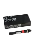 Alpinestars Tech-Air® 3 V2 Airbag System Replacement Canister, Tech-Air Type III Inflator Kit, single black argon-charged canister with white label and red warning band, shown with black branded packaging, essential maintenance hardware for motorcycle airbags