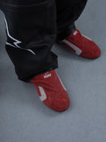 Alpinestars RSRV Starline Schuhe, Rote Lifestyle-Sneaker mit Weißen und Grauen Akzenten, RSRV-Logo, Premium-Freizeitschuhe, Weiche Textur