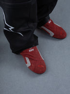 Alpinestars RSRV Starline Schuhe, Rote Lifestyle-Sneaker mit Weißen und Grauen Akzenten, RSRV-Logo, Premium-Freizeitschuhe, Weiche Textur