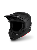 Alpinestars S-M7 Helm Solid ECE06, Mattschwarzer Motocross-Helm, aerodynamisches Design, ECE 22.06 zertifiziert.
