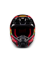 Alpinestars S-M5 Rash Helmet ECE 22.06, Motocross Off-Road Helmet in Dark Gray and Bright Red Glossy, featuring a ventilated thermoplastic shell and ECE certification.