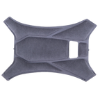 Alpinestars Supertech R10 Top Pad, Gray helmet accessory, replacement crown pad, geometric padded design with soft fabric texture, official S-R10 interior component