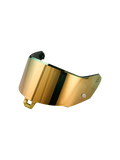 Alpinestars Supertech R10/R7 Absolute Vision Shield Gen2.1-R, motorcycle racing helmet visor, Mirror Gold, polycarbonate construction with optical filtering