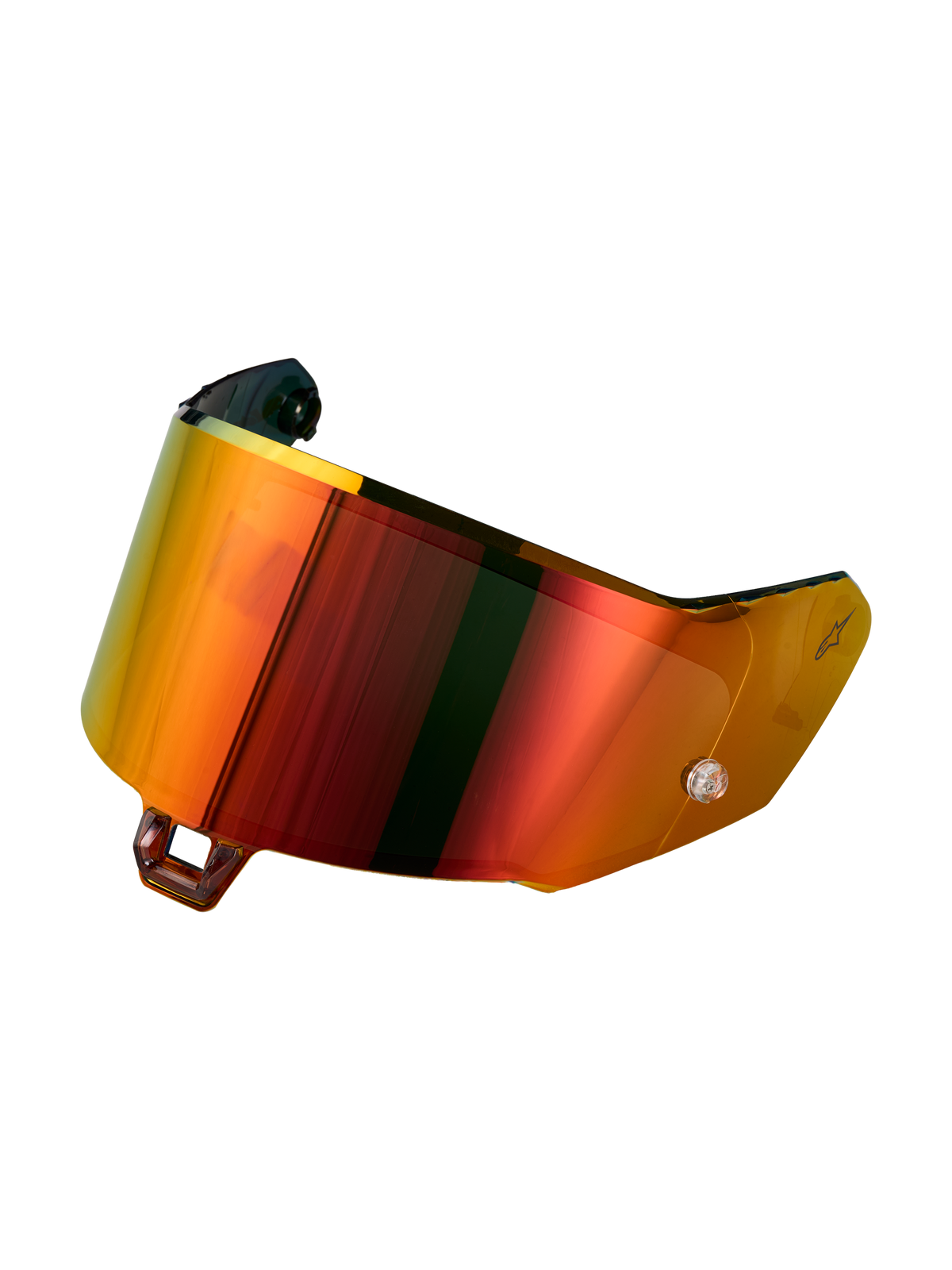 Alpinestars Supertech R-10/R-7 Absolute Vision Shield Gen2.1-R, motorcycle helmet replacement shield, Mirror Red, optical-grade polycarbonate, circuit and road riding accessory