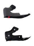 Alpinestars S-R7 Wangenpolster, Ersatz-Wangenpolster für Motorradhelm, Grau und Schwarz, Polyurethan-Konstruktion mit Druckknöpfen, Detailansicht des Helmzubehörs
