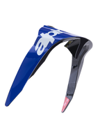 Alpinestars Supertech R10 Arius Standard Spoiler, Helmzubehör, Glänzendes Blau und Schwarz mit weißem Branding, aerodynamisch geformtes Kunststoffdesign, Ersatzteil für Motorrad-Rennhelme