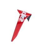 Alpinestars Supertech R10 Arius Standard Spoiler, Glänzend Rot und Weiß, Aerodynamisches Helmzubehör, Ersatz-Spoiler mit schwarzem Rand und Logo-Detail