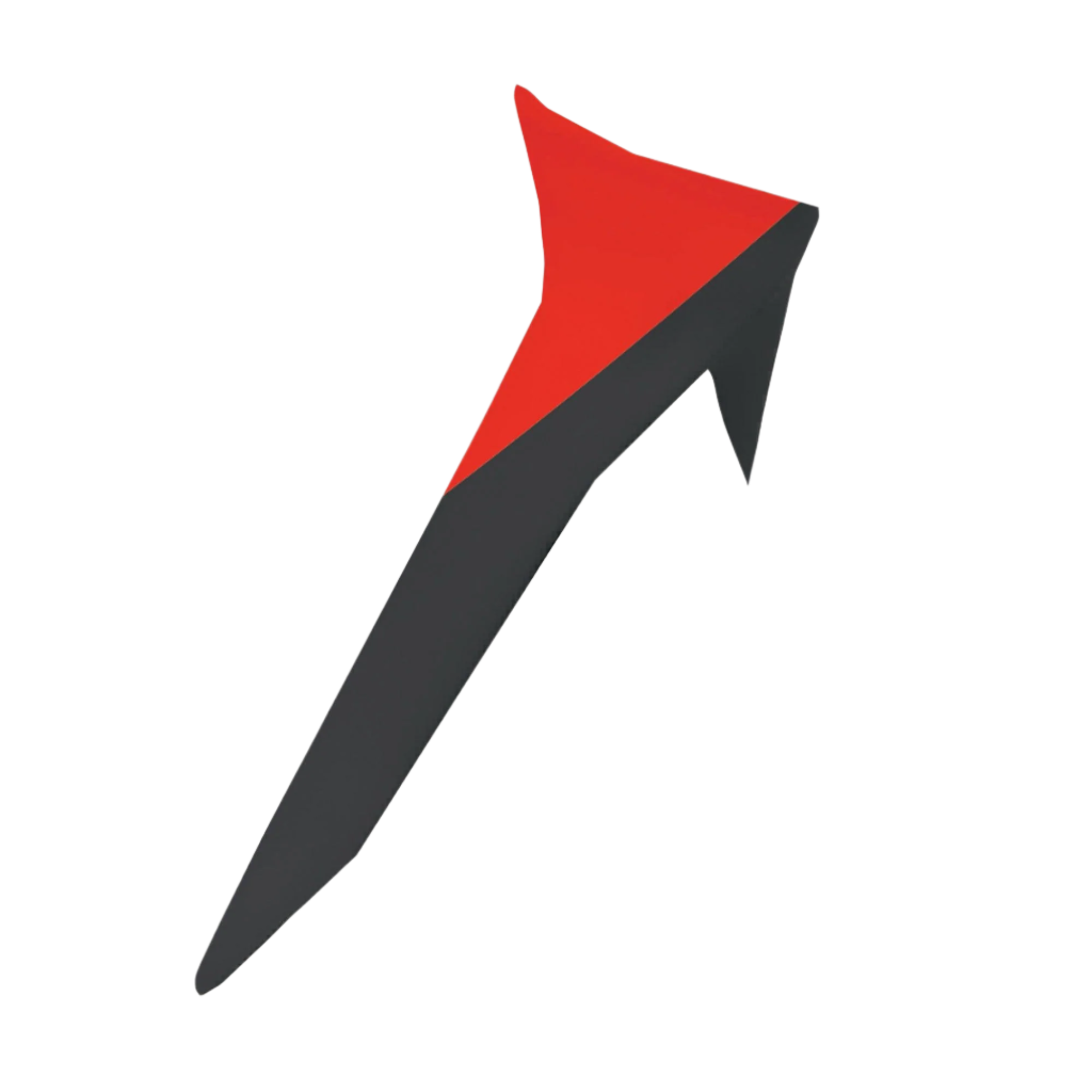 Alpinestars Supertech R10 Element Standard Spoiler, Motorrad-Helm-Zubehör, Schwarz und leuchtendes Rot, schlankes aerodynamisches Design mit spitz zulaufendem Winglet-Profil