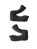 Alpinestars S-M3 Regular Wangenpolster-Set, Helmzubehör, Grau, Set aus linkem und rechtem Ersatz-Wangenpolster, konturierter Schaumstoff mit feuchtigkeitsableitendem Gewebe, kleine orangefarbene Logo-Laschen, entwickelt für S-M3 Offroad-Helme