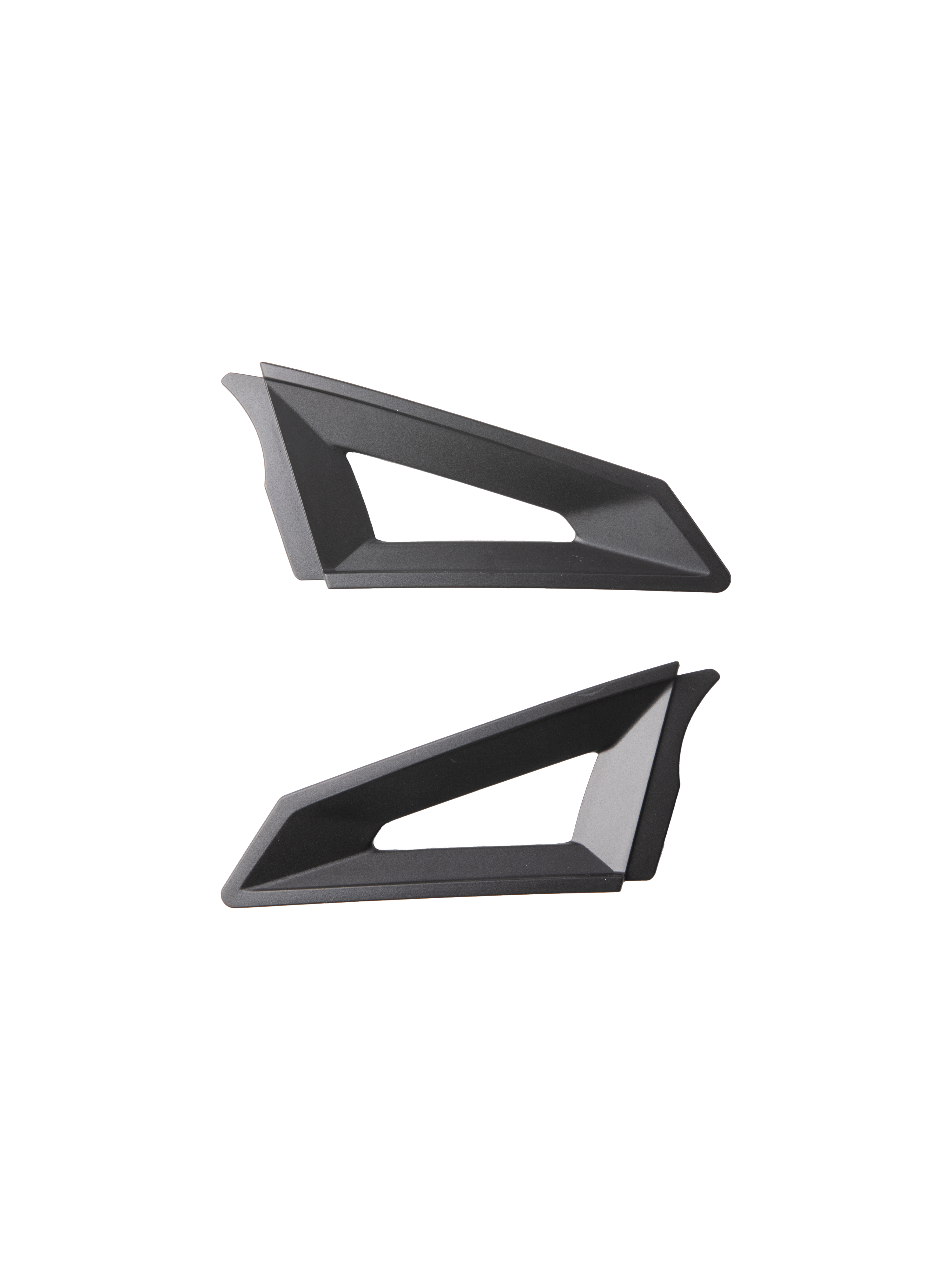 Alpinestars S-M3 Top Vent Sides, Schwarz, Paar Ersatz-Belüftungskomponenten für Helme, geometrisches Design mit dreieckigen Ausschnitten, matte Oberfläche, Kunststoffkonstruktion für Motocross-Helme