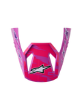 Alpinestars SM3 Jugend-Visier Falcon, Motocross-Ersatzvisier für Jugend-Helme, glänzendes Lila und Pink Fluo, Kunststoff mit weißem Astars-Logo