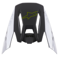 Alpinestars S-M5 Bond Visier, Helmzubehör, Silber Gelb Fluo Glänzend, dunkelgrauer Mittelteil mit neongelbem Logo, silberne Seitenpanele mit Astars-Branding, glänzendes Finish, Ersatzvisier für S-M5 Motocross-Helme