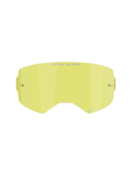 Alpinestars Supertech Ersatzscheibe, Motocross-Brillenglas, Gelbe Tönung, mit „ONE GOAL. ONE VISION.“ Branding, integrierte Tear-Off-Halterungen, transparente, schlagfeste Polycarbonat-Konstruktion
