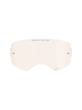 Alpinestars Supertech Brillenglas, Tönung in Light Copper Rose, spritzgegossene Ersatzlinse aus Polycarbonat, mit „ONE GOAL. ONE VISION.“ Branding und kleinem Stern-Logo, integrierte Tear-Off-Pins, Zubehör für Offroad- und Motocross-Brillen