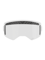 Alpinestars Supertech Modulator Vented Linse, Motocross-Brillen-Ersatzlinse, Klar und Schwarz, belüftete Absolute Vision™ Technologie, antibeschlagbeschichtet und schlagfest.