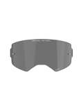 Alpinestars Supertech Smoke Lens, dunkelgraue Ersatzscheibe für Motocross-Brillen, gebogene, spritzgegossene Polycarbonat-Scheibe mit Tear-off-Pins, „ONE GOAL. ONE VISION.“ Branding und Alpinestars Stern-Logo