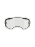 Alpinestars Supertech Doppelscheiben-Glas, Ersatzglas für Motocross-Brille, Transparent, belüftetes Design mit grauen Schaumstoffdichtungen, mit „ONE GOAL. ONE VISION.“-Branding am oberen Rand, gebogenes Anti-Beschlag-Polycarbonat für den Offroad-Einsatz.
