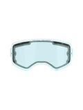 Alpinestars Supertech belüftete Doppelscheibe, Ersatzglas für Motocross-Brillen, Blau getönt, Polycarbonat-Doppelscheiben-Konstruktion, schwarze Schaumstoffdichtung, Belüftungsöffnungen oben und seitlich, „ONE GOAL. ONE VISION.“ Branding, Antibeschlag-Funktion für Offroad-Rennsport
