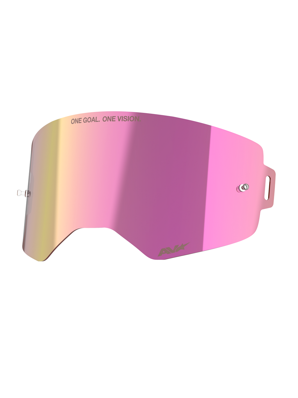 Alpinestars Supertech Mirror Pink Linse, Motocross-Brillenzubehör, Pink spiegelnd, Absolute Vision Technologie, Antibeschlag.