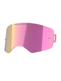 Alpinestars Supertech Mirror Pink Linse, Motocross-Brillenzubehör, Pink spiegelnd, Absolute Vision Technologie, Antibeschlag.