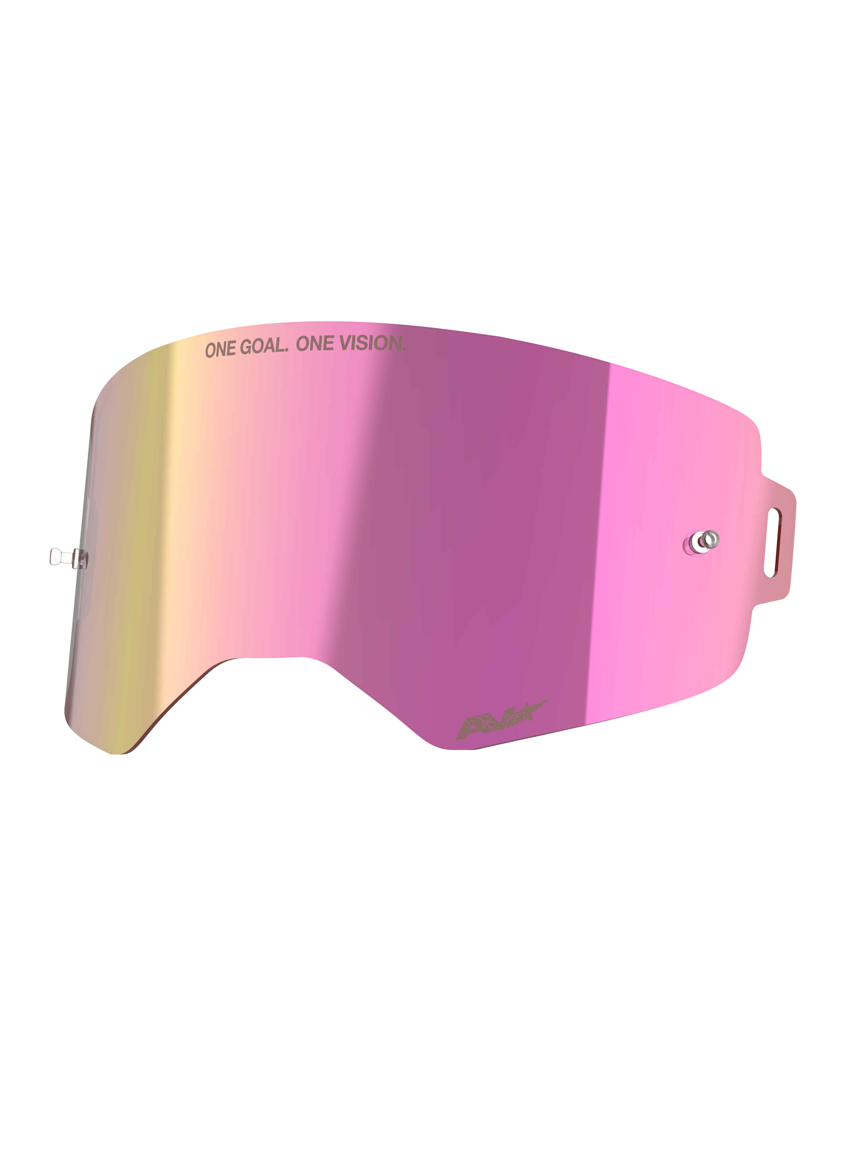 Alpinestars Supertech Mirror Pink Lens, MX Motocross Goggle Accessory, Pink Mirror Finish, Anti-Fog Polycarbonate.