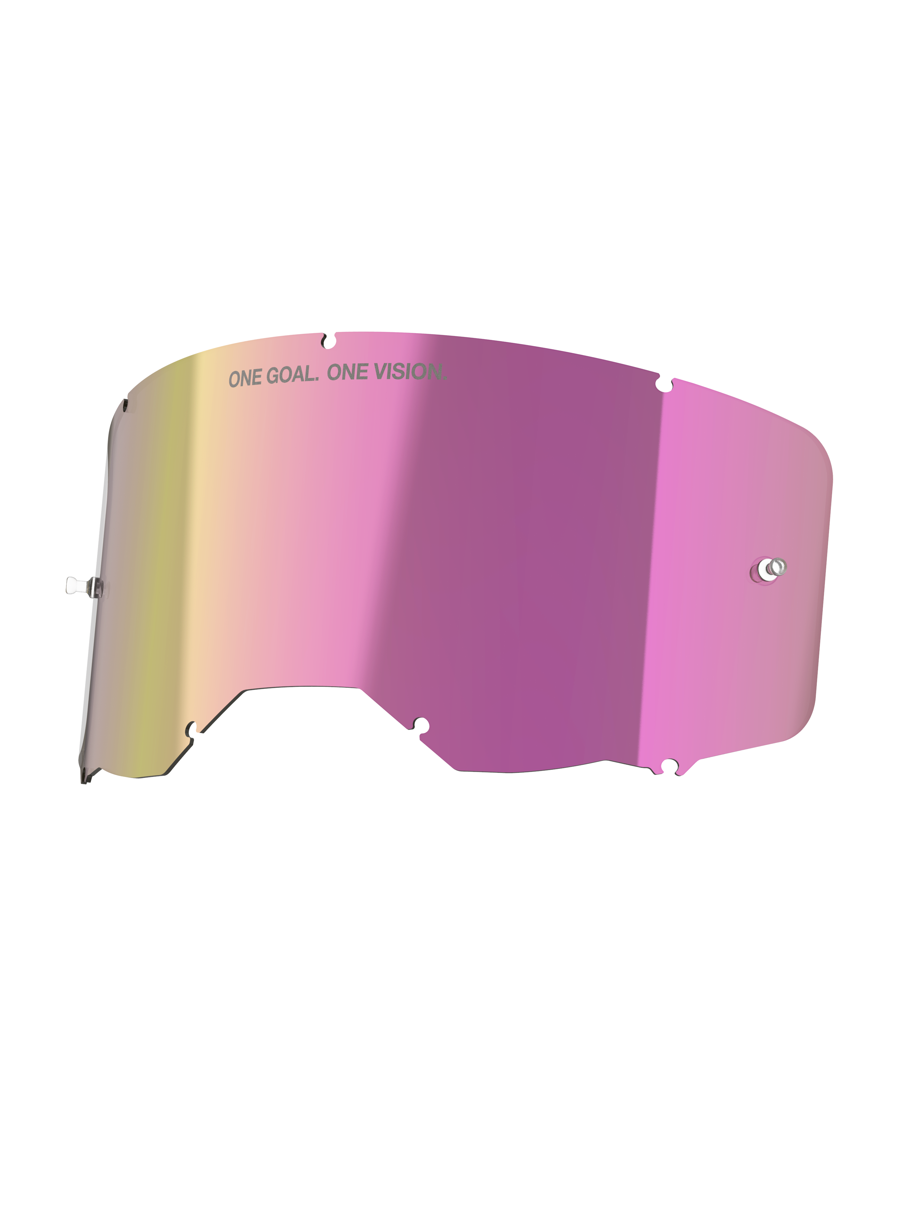 Alpinestars Vision 8-5-3 Mirror Pink Linse, Ersatzscheibe für Motocross-Schutzbrillen, Pink verspiegelt, blendfreies Finish.