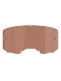 Alpinestars Vision 8-5-3 Brillenscheibe, Copper Rose Tönung, Ersatzscheibe für Motocross-Brillen mit „ONE GOAL. ONE VISION.“ Schriftzug, gebogenes Polycarbonat-Design mit Tear-off-Pins für Offroad-Rennsport