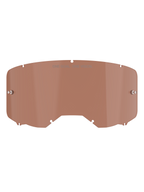 Alpinestars Vision 8-5-3 Brillenscheibe, Copper Rose Tönung, Ersatzscheibe für Motocross-Brillen mit „ONE GOAL. ONE VISION.“ Schriftzug, gebogenes Polycarbonat-Design mit Tear-off-Pins für Offroad-Rennsport
