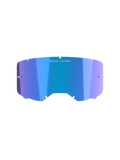 Alpinestars Vision 8-5-3 Spiegelscheibe, Zubehör für Motocross-Brillen, Blau verspiegelt mit lila Farbverlauf, reflektierende Spiegeloberfläche, mit „ONE GOAL. ONE VISION.“ Branding, gebogenes Polycarbonat-Design mit Befestigungskerben und Abreißstiften