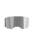 Alpinestars Vision 8-5-3 Spiegelglas, silberne Verspiegelung, gebogene Polycarbonat-Konstruktion, „ONE GOAL. ONE VISION.“-Branding, integrierte Abreißstifte, Ersatzglas für Motocross-Brillen