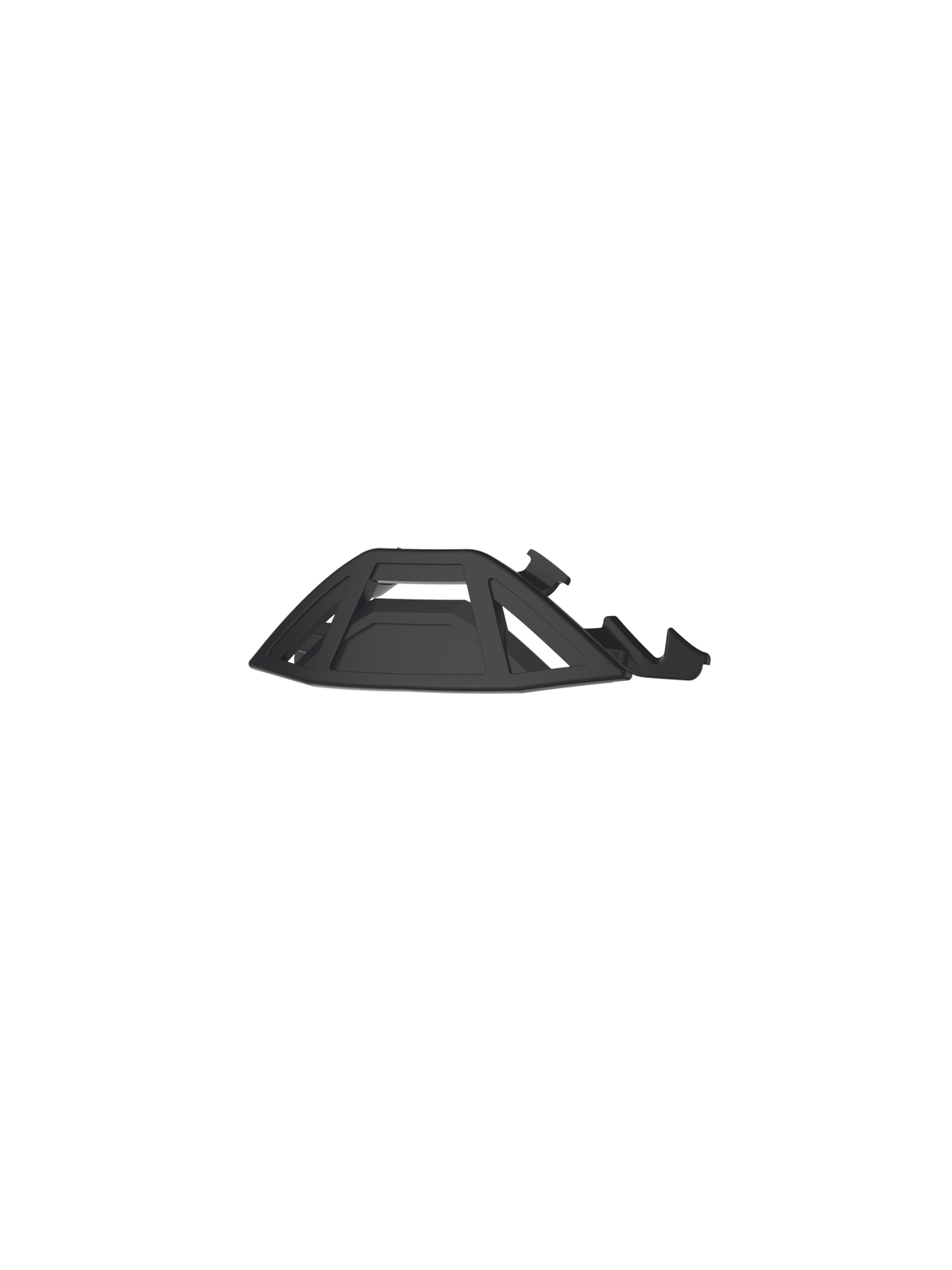 Alpinestars Supertech Nose Guard Replacement, black plastic motocross goggle accessory for off-road protection and fit.
