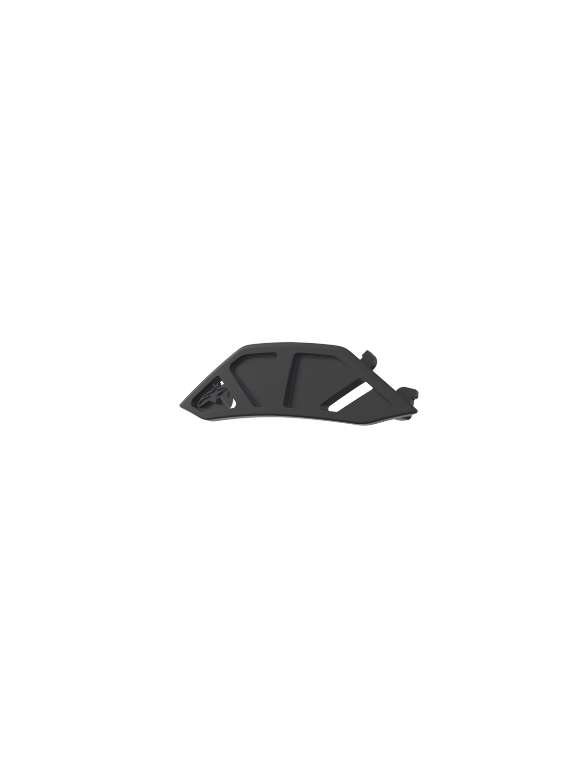 Alpinestars Vision 8-5-3 Nose Guard Replacement, black plastic motocross goggle accessory for off-road protection.