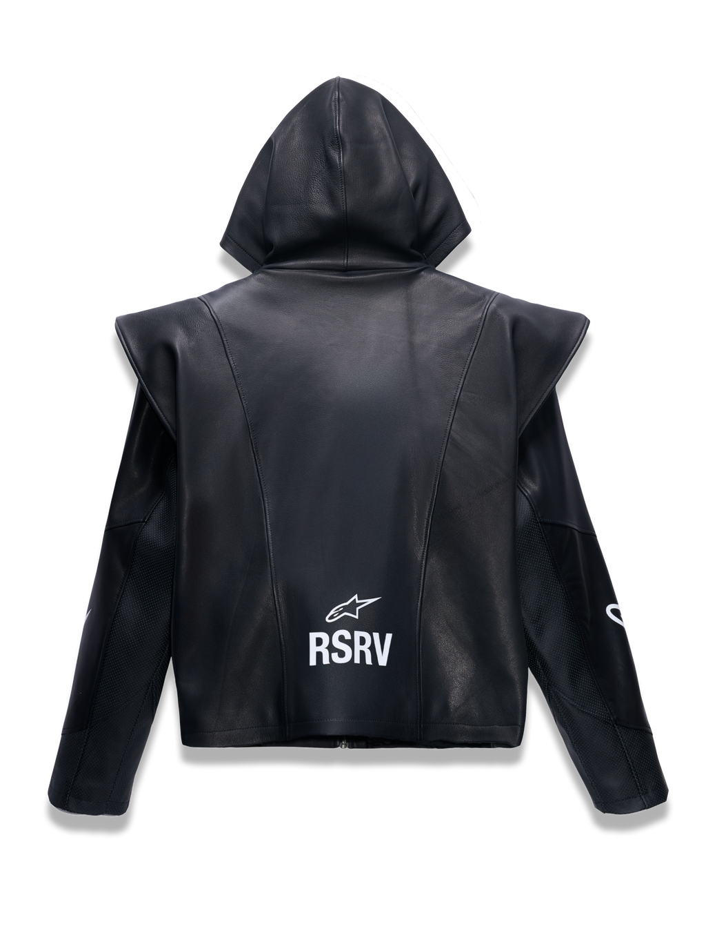 RSRV Axis Leder-Kapuzenpullover