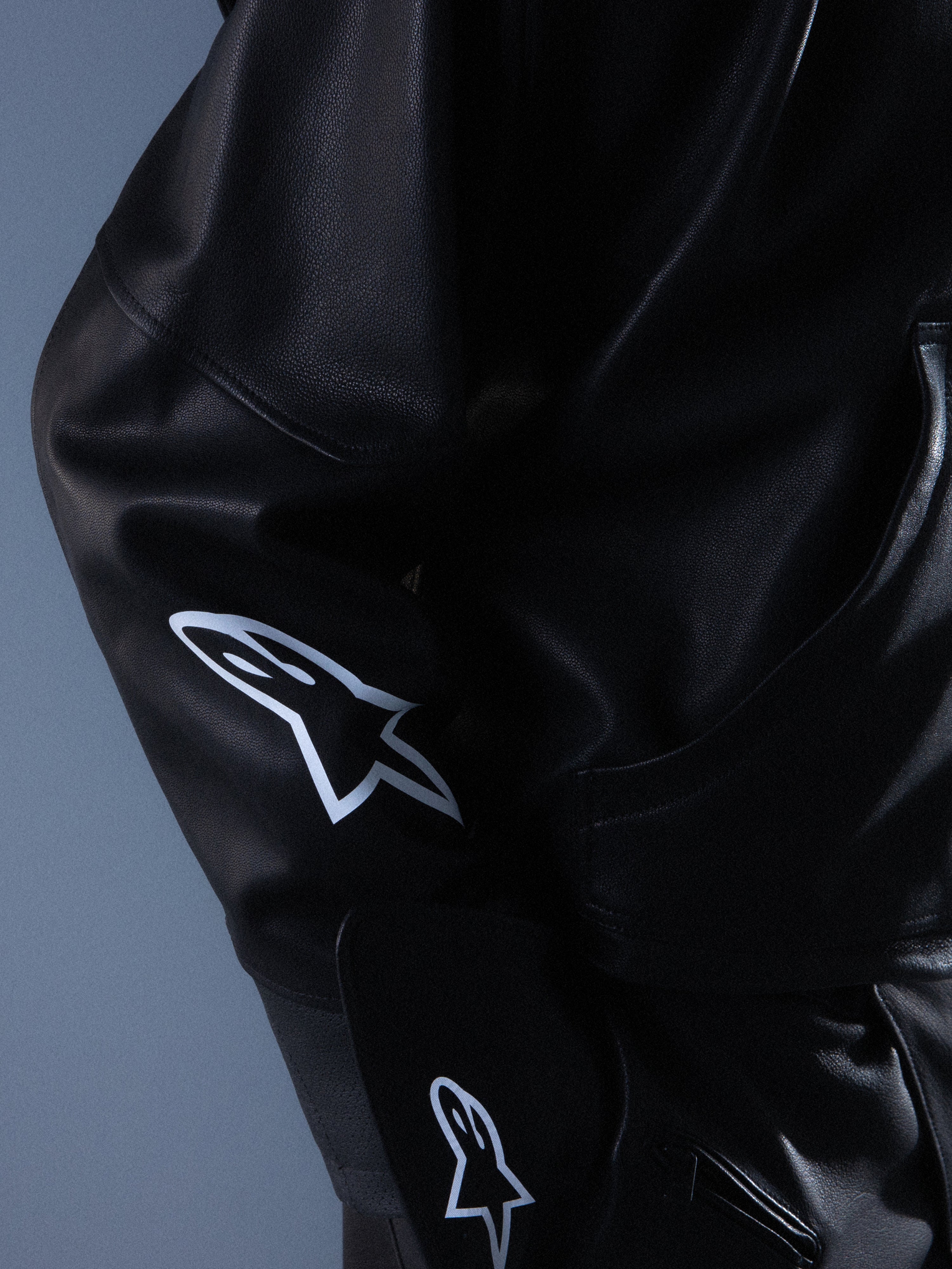RSRV Axis Leder-Kapuzenpullover
