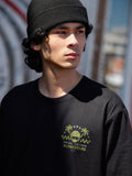 Alpinestars Order CSF Tee, Kurzarm-T-Shirt, Schwarz, limonengrünes Helm- und Palmenlogo mit „One Goal One Vision“-Schriftzug, lässige, vom Motorsport inspirierte Streetwear