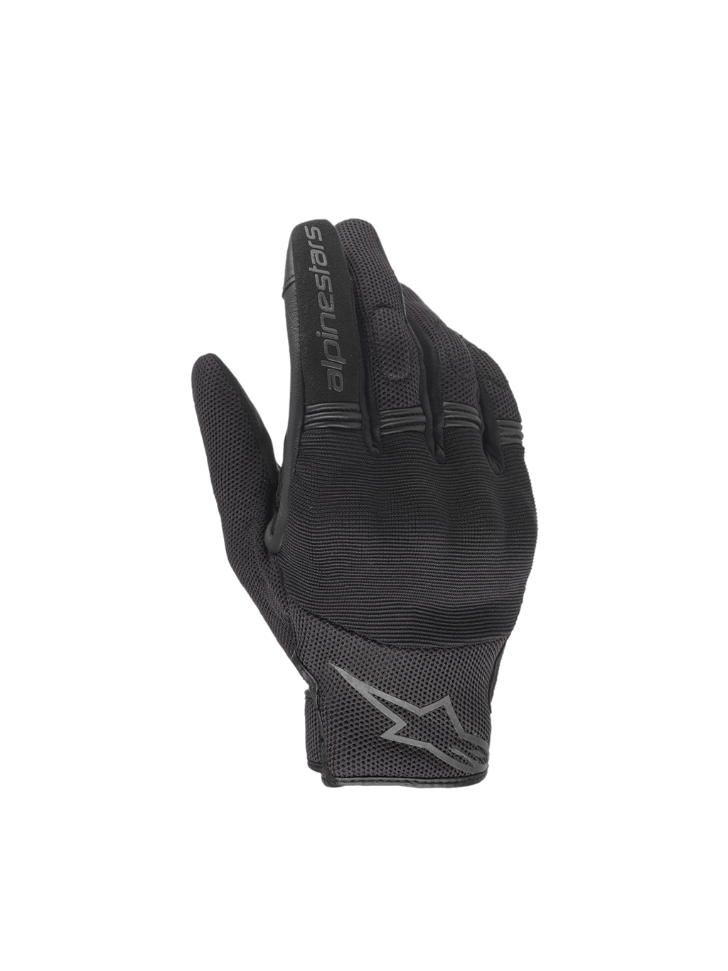 Alpinestars Copper Gloves, Men's black urban motorcycle gloves with hard knuckle protection and textile mesh.