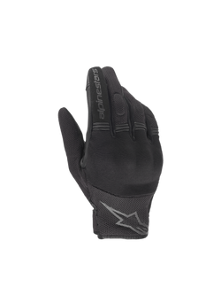 Alpinestars Copper Handschuhe, Urban Motorradhandschuhe für Herren, Schwarz, Textil-Mesh mit Hartschalen-Knöchelschutz, CE-zertifiziert