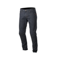 Alpinestars Copper Denim Pants, Motorcycle Riding Jeans, Dark Blue, regular straight fit with pre-shaped leg construction, features a small red logo on the coin pocket, classic five-pocket design for urban commuting