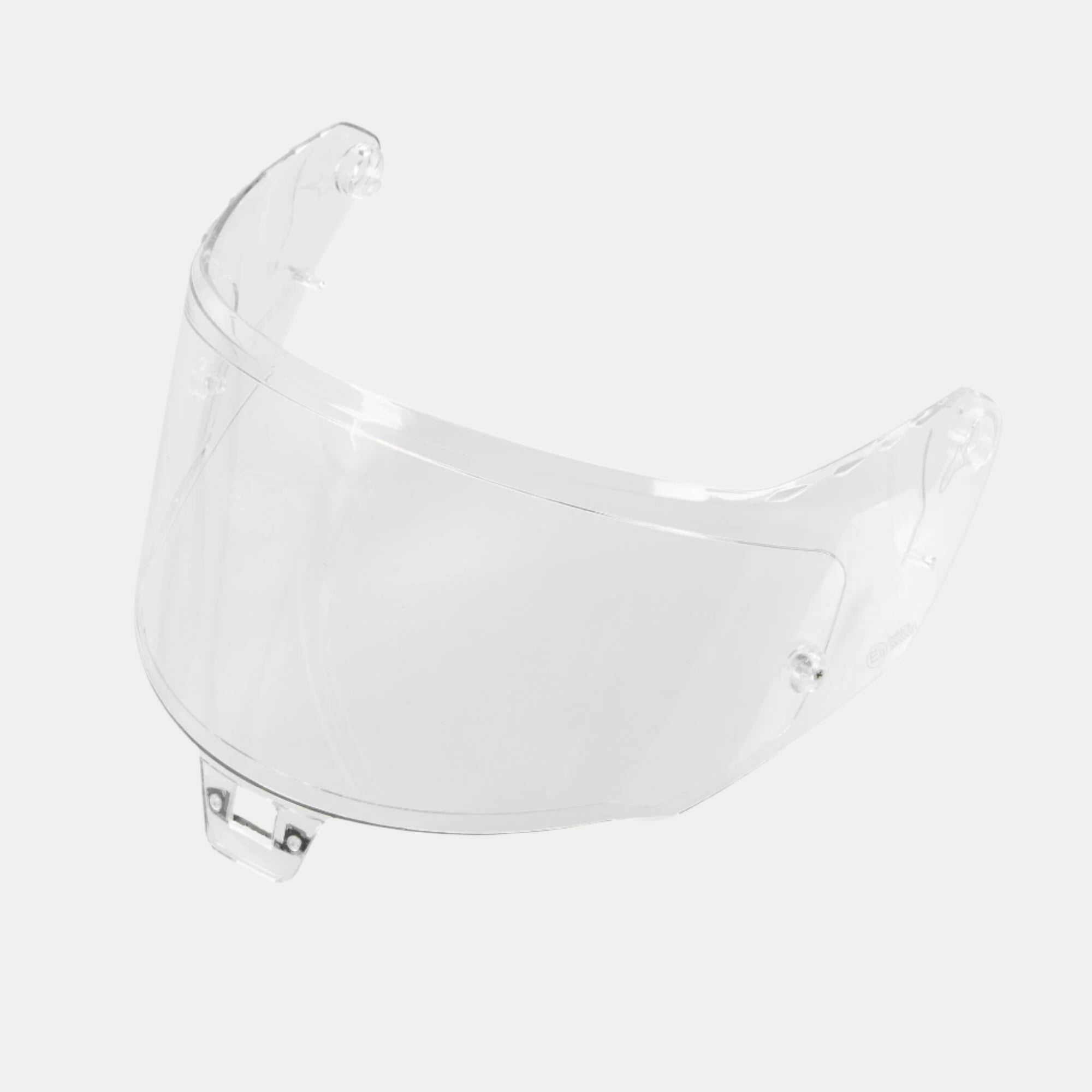 Alpinestars Supertech R10 AFHS-01 Visier, Motorradhelm-Visier, Klar, transparenter Kunststoff mit seitlichen Befestigungspunkten und zentralem Verriegelungsmechanismus, Ersatz-Augenschutz für S-R10 Helme