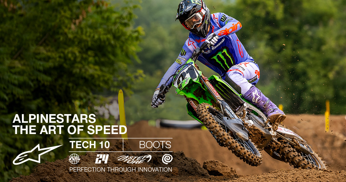 Tech 10 - Black White MX Boots | Alpinestars®