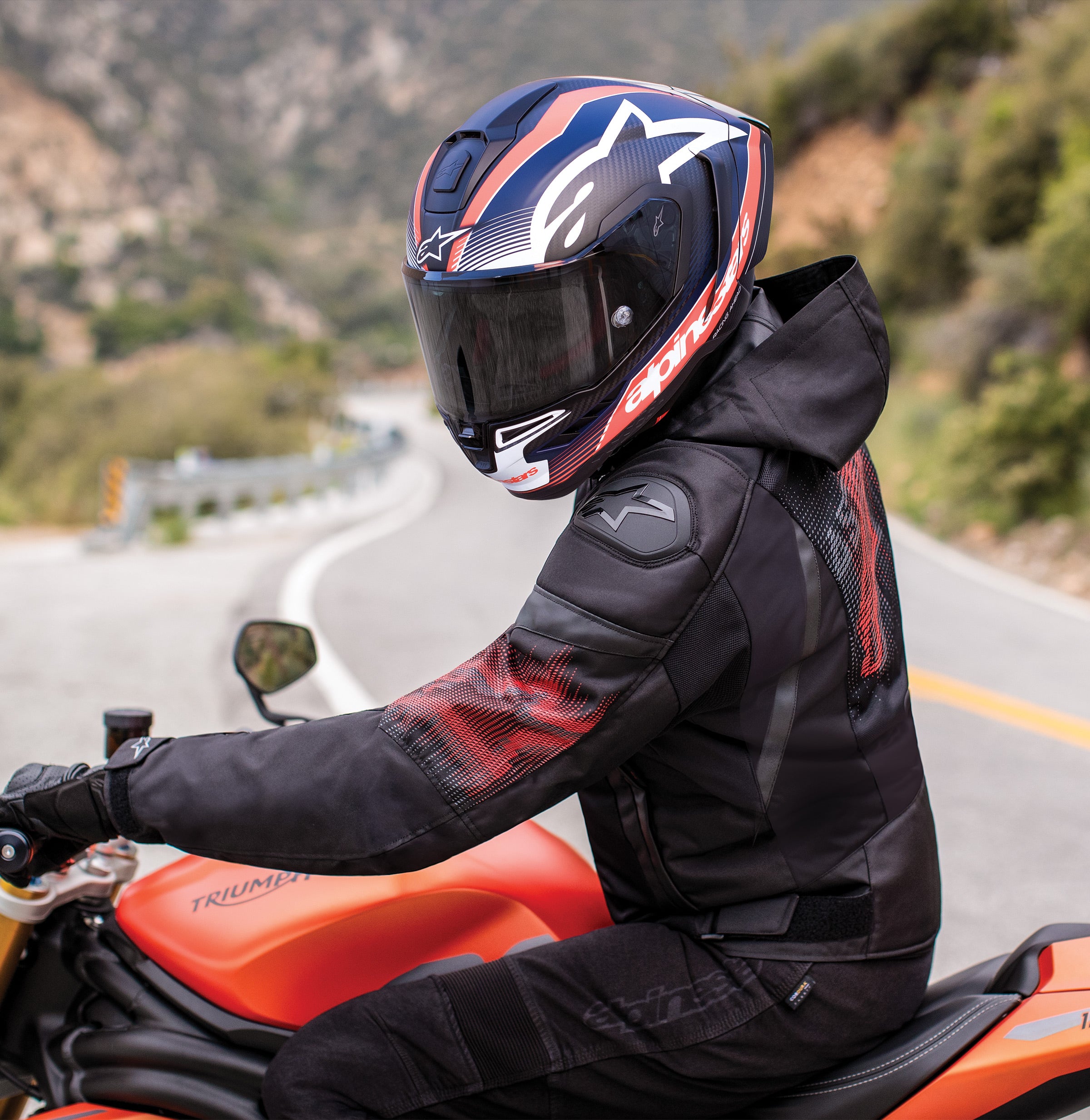 Zaca Air Venom WP - Blue Motorcycle Jacket | Alpinestars®